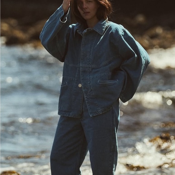 Rudy Jude Pale Indigo Big Jean Jacket. Size Small - Picture 7 of 7